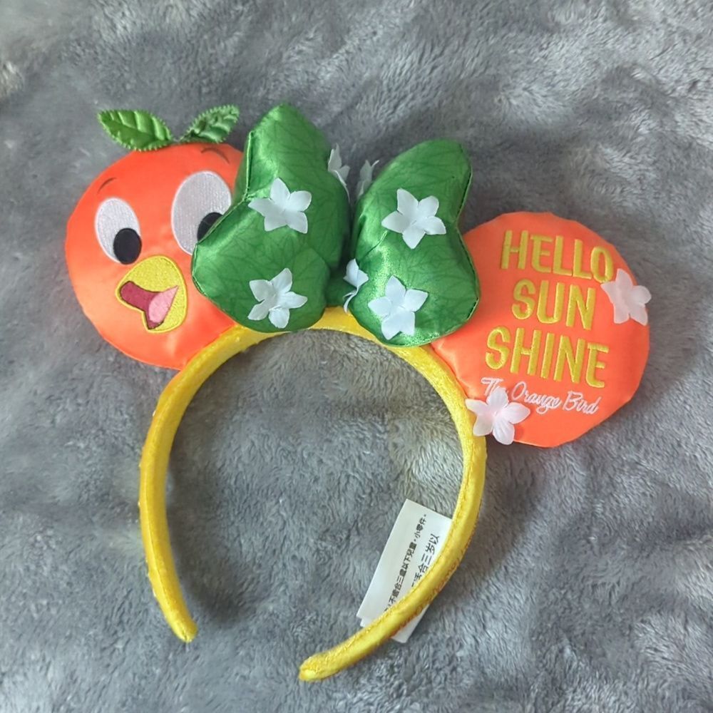 Disney Orange bird Headband Ears Flower and Garden 2020